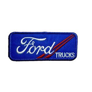 Ford Trucks Racing Premium Motorsports Blue Logo 4in Patch Iron / Sew-On